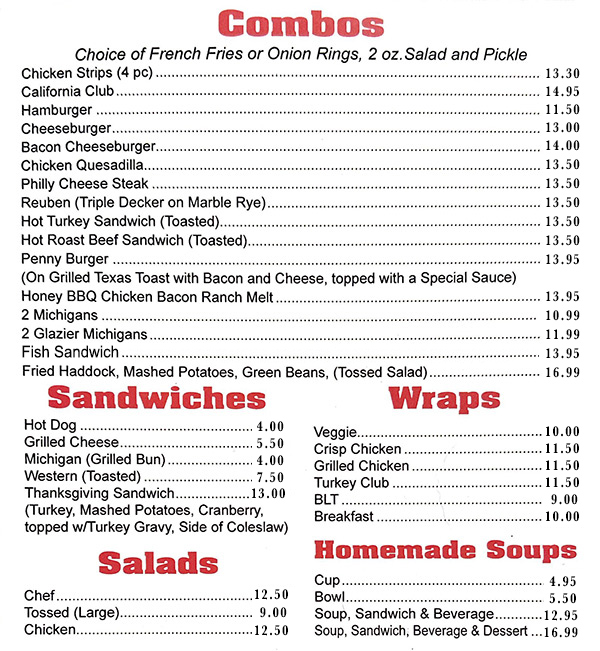 Meal Menu